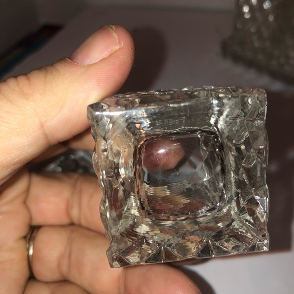 Vintage Glass Salt and Pepper Shaker three piece set on tray- anchor hocking - Picture 13 of 16